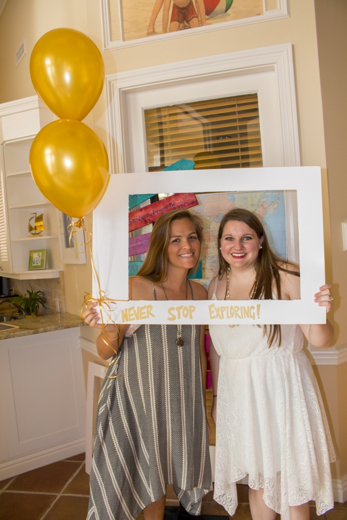 travel and adventure themed bridal shower